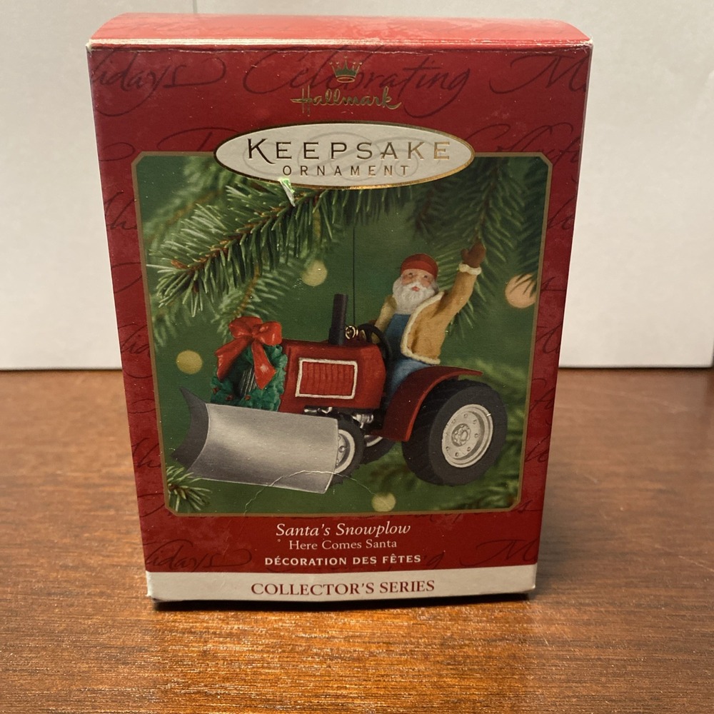 Hallmark Keepsake Christmas‎ Ornament "Santa's Snowplow" Here Comes Santa